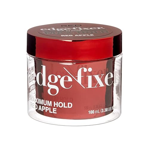 Red by Kiss Edge Fixer Hair Shine Gel, 24 Hour Max Hold, Non-Flaking, Biotin B7 Infused, Natural Styling, Professional Edge Control Wax, Perfect Beauty & Personal Care Red by Kiss