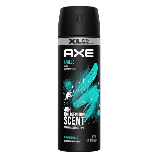 Axe Deodorant Bodyspray, Apollo 4 oz (Pack of 5) Beauty and Personal Care AXE