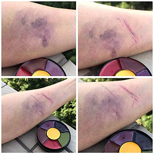 Go Ho 6 Colors Bruise Makeup Set for SFX,Bruises Wheel for Body Oil Paint Theatrical Halloween Fevstival,Face Paint Makeup Materials for Special Beauty & Personal Care Go Ho