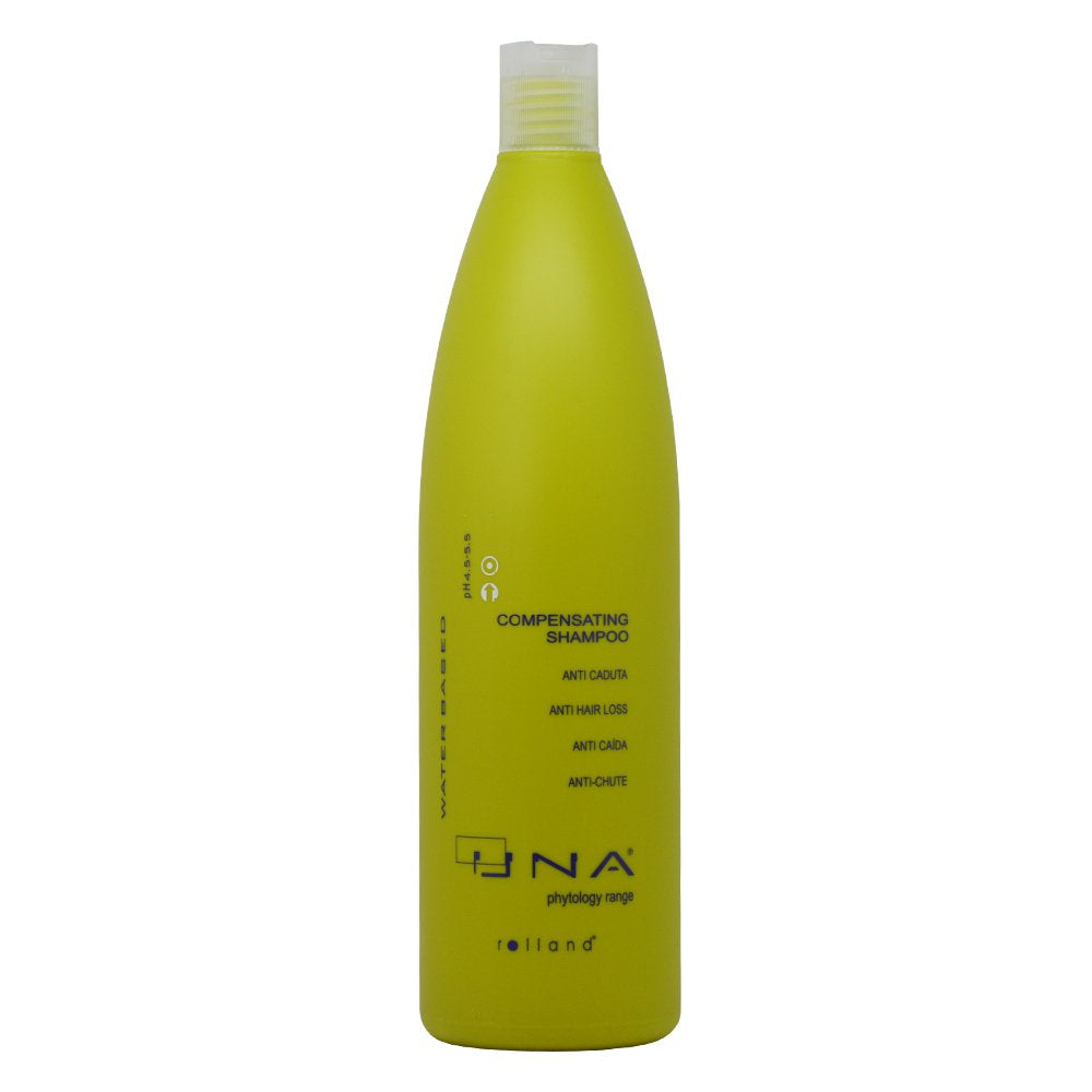 UNA Compensating Shampoo - Stop Loss for Thinning Hair with Saw Palmetto, Nettle & Horsetail Extracts, Bestows Volume & Shine, pH Balanced, Sulfate &