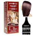 Surya Brasil All Natural HENNA Hair Color CREAM Plant Extracts, Semi-Permanent for Grey Coverage (with Brush) Brazil (BURGUNDY) Beauty & Personal Care Surya Brasil
