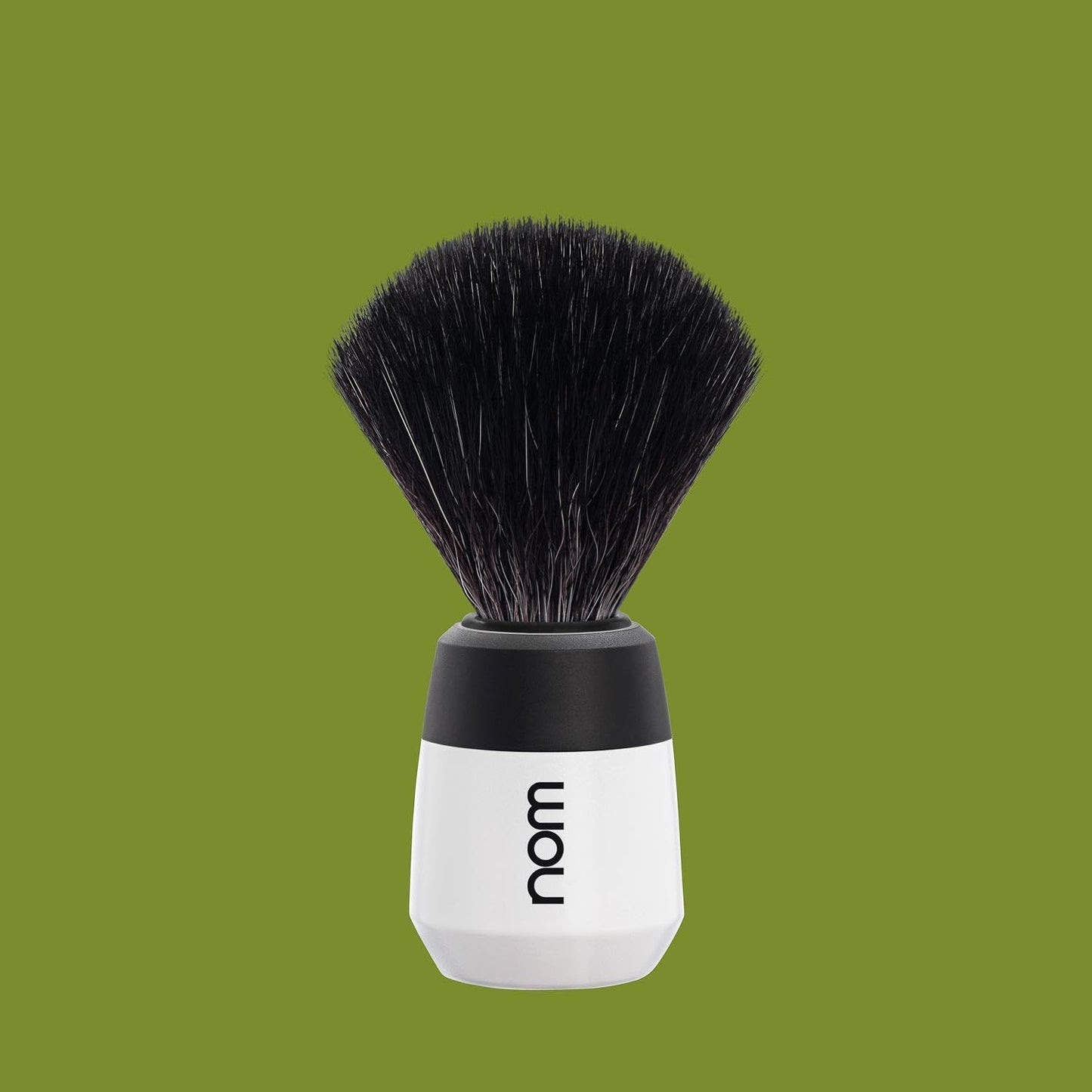 NOM Max Shaving Brush - Vegan Shave Brush for Shaving soaps and creams - sustainable eco-friendly and reusable - Exfoliating Shaving Brush - White Beauty and Personal Care MÜHLE