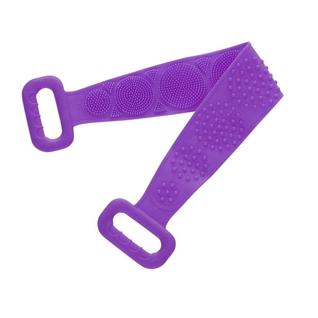 Exfoliating Body Towel Silicone Shower 70cm Bath Brush Wash with Body Wash Strap Body Strap Exfoliating Back Brush Salviett Beauty and Personal Care zxb-shop