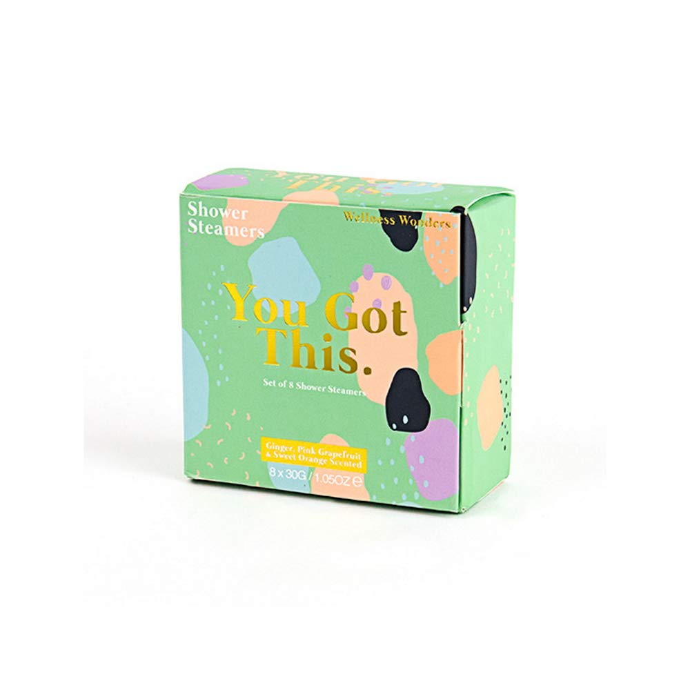 Gift Republic You Got This Shower Steamers Ginger Grapefruit & Orange Scented Aromatherapy Shower Steamers Pack of 8 Shower Bombs Pampering Gift Set Beauty and Personal Care Gift Republic