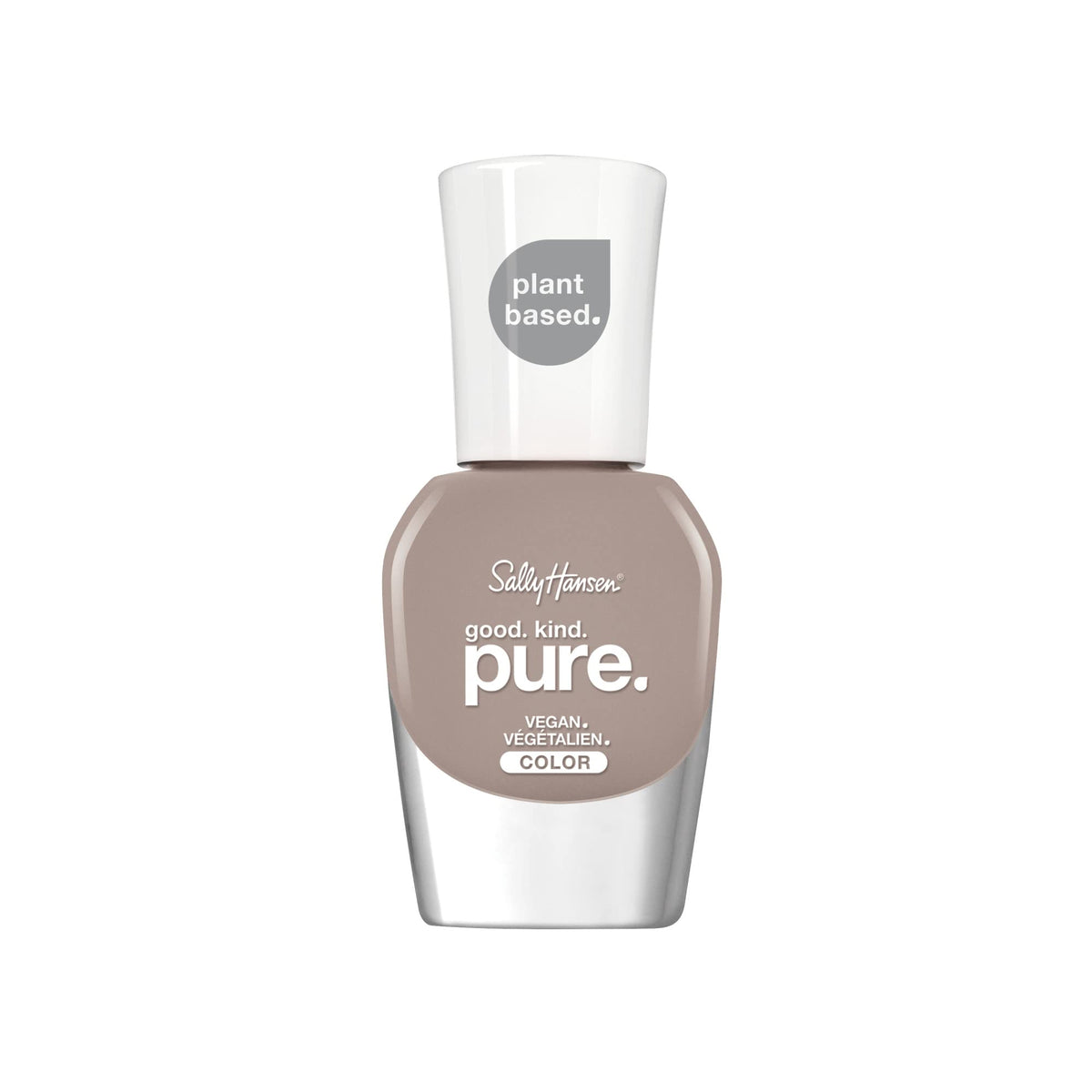 Sally Hansen Good. Kind. Pure. Nail Polish | Plant-Based, Vegan, 16-Free Formula | Opaque, Shiny | 150 Mother Earth | Taupe Beige Nail Color