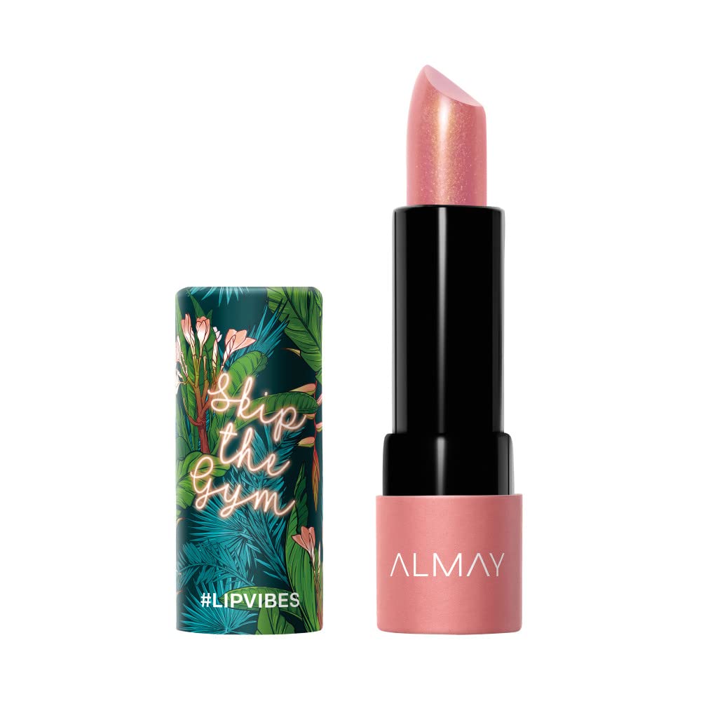 Almay Lip Vibes Lipstick with Vitamin E Oil & Shea Butter, Matte Finish, Hypoallergenic, Skip The Gym, 0.14 Oz Beauty & Personal Care Almay