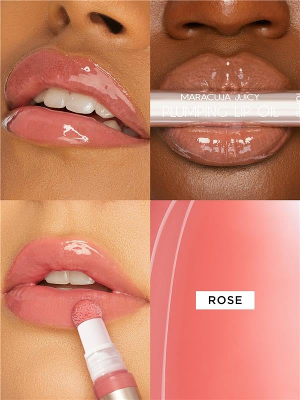 tarte maracuja juicy plumping lip oil - Hydrating & Volumizing Lip Plumper Gloss Balm with Nourishing Hyaluronic Acid, Plumps & Moisturizes, Vegan Beauty & Personal Care tarte