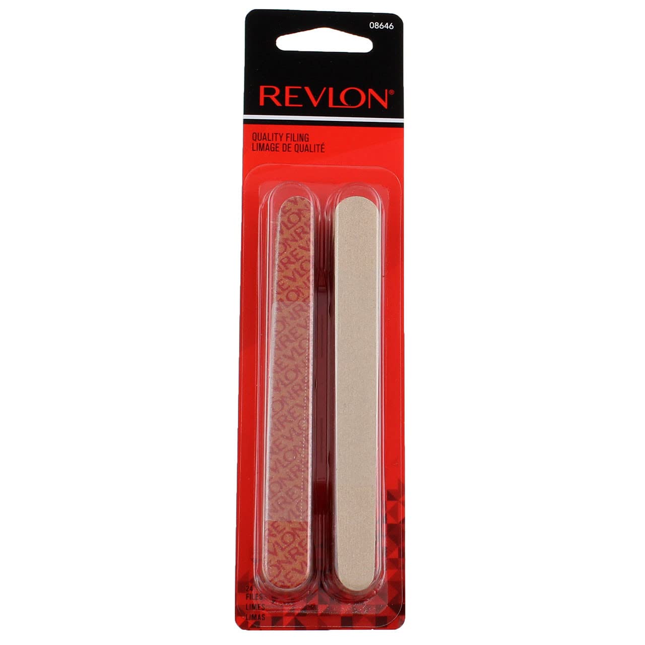 Revlon Compact Emery Boards Nail File, Dual Sided Manicure and Pedicure Tool for Shaping and Smoothing Finger and Toenails, 24 Count (Pack of 2) Beauty & Personal Care REVLON