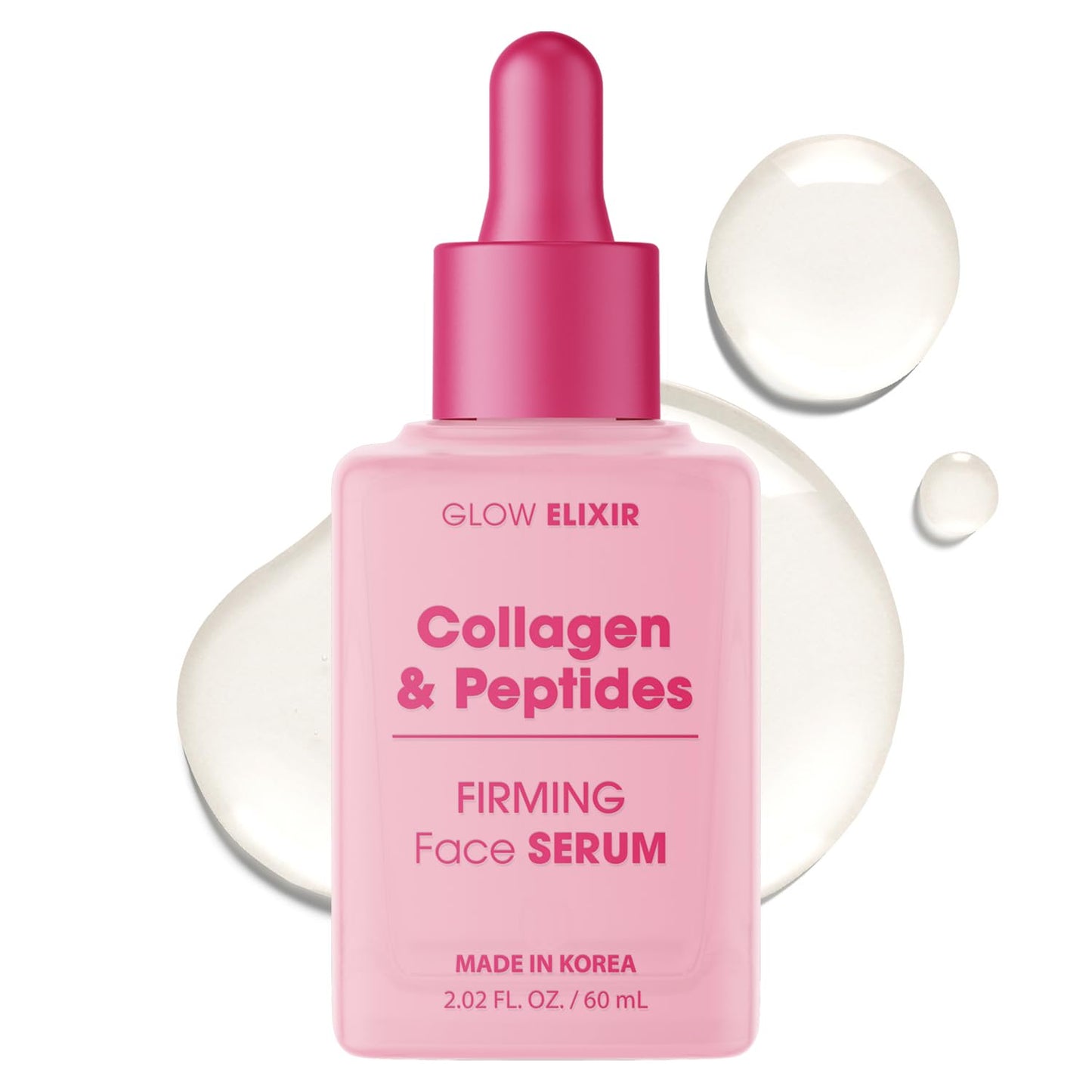 Glow Elixir Collagen & Peptides Face Serum - Firming & Wrinkle Serum for Skin Repair, Fine Lines & Deep Wrinkle Treatment - Dermatologist Tested Anti Beauty & Personal Care Glow Elixir