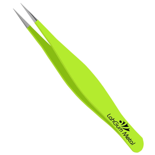 Ultra Fine Sharp Pointed Tweezers Precision, Needle Nose Pointy Tweezers for Ingrown Hair Removal Kit Thin Tweezers Precision Point Tip Eyebrow Beauty and Personal Care LahGum Metal