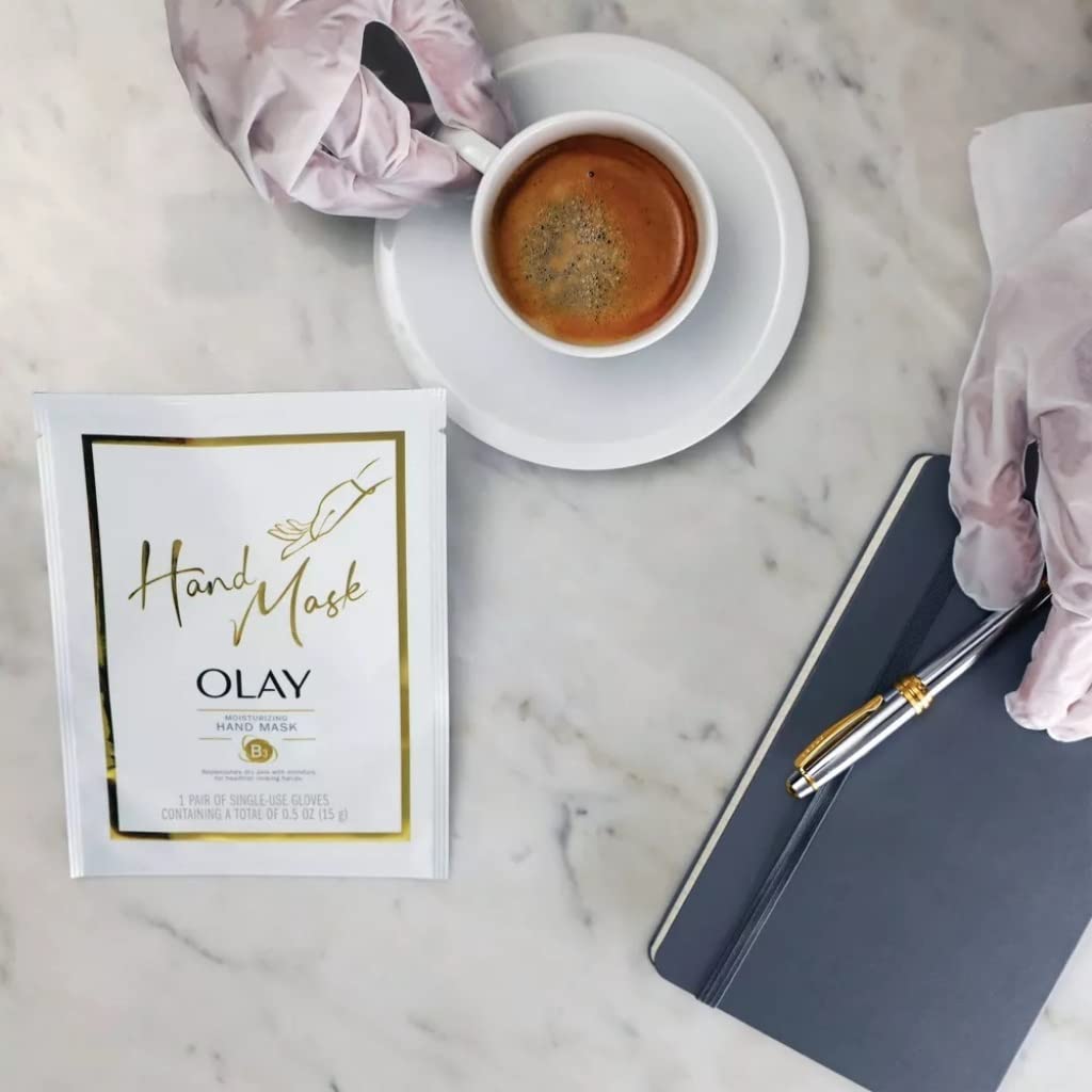 Olay Moisturizing Hand Mask Gloves (Pack of 4) Beauty & Personal Care Olay
