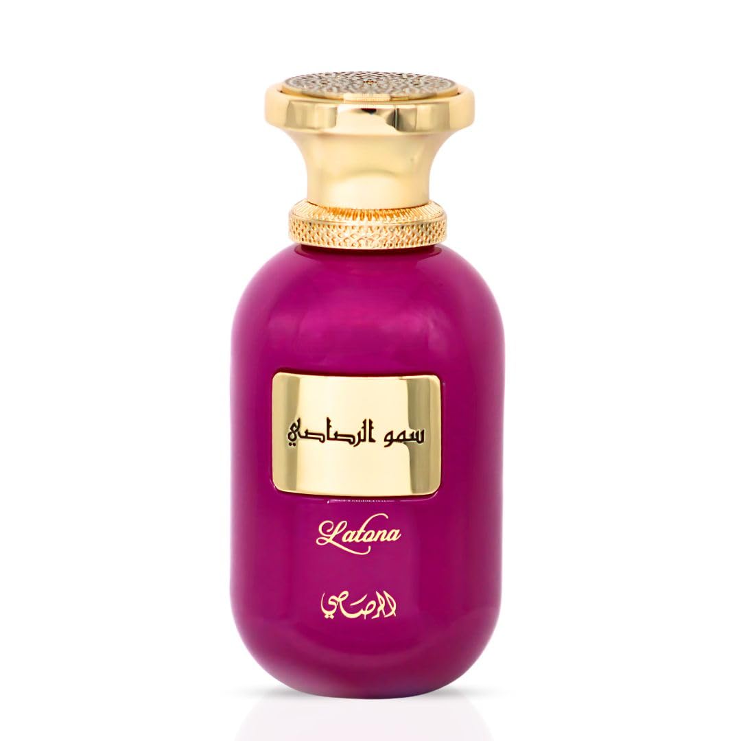 RASASI Somow Al Rasasi Latona Eau de Parfum Spray 100ml (3.4 oz) | Luxury Fruity Floral Perfume with Raspberry, Peach & Vanilla | Long-Lasting Amber Beauty & Personal Care RASASI