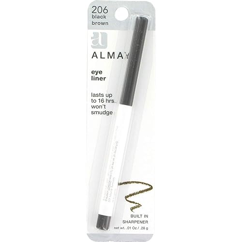 Almay Eyeliner Pencil, Black Brown [206], 0.01 oz (Pack of 3) Beauty & Personal Care Almay