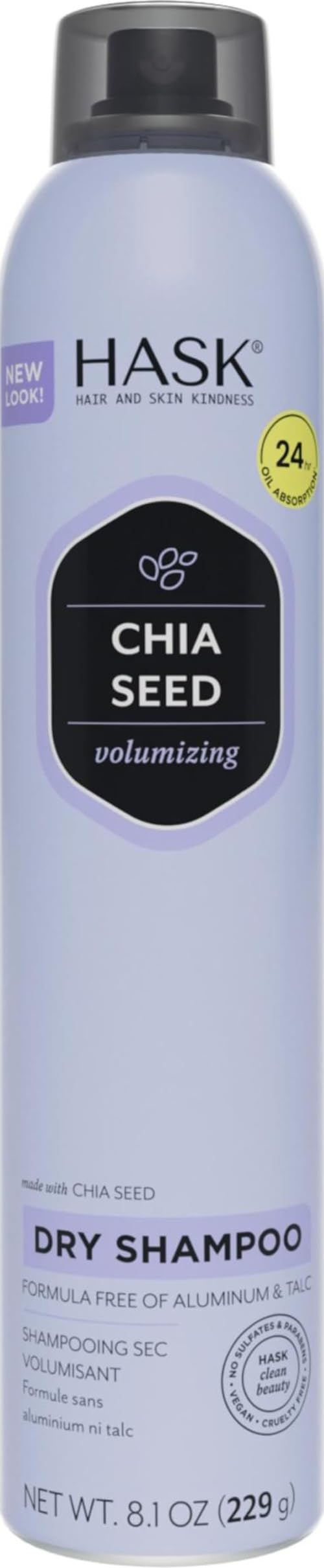 HASK Volumizing Chia Seed Dry Shampoo, 8.1 oz