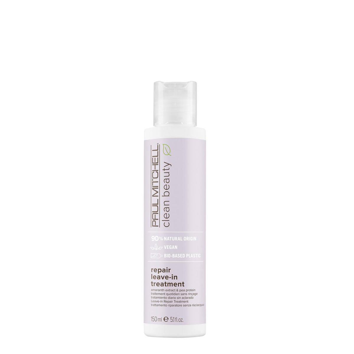 Paul Mitchell Clean Beauty Repair Leave-In Treatment, Leave-In Conditioner, Restores Strands, For Damaged, Brittle Hair, 5.1 fl. oz. Beauty & Personal Care Paul Mitchell