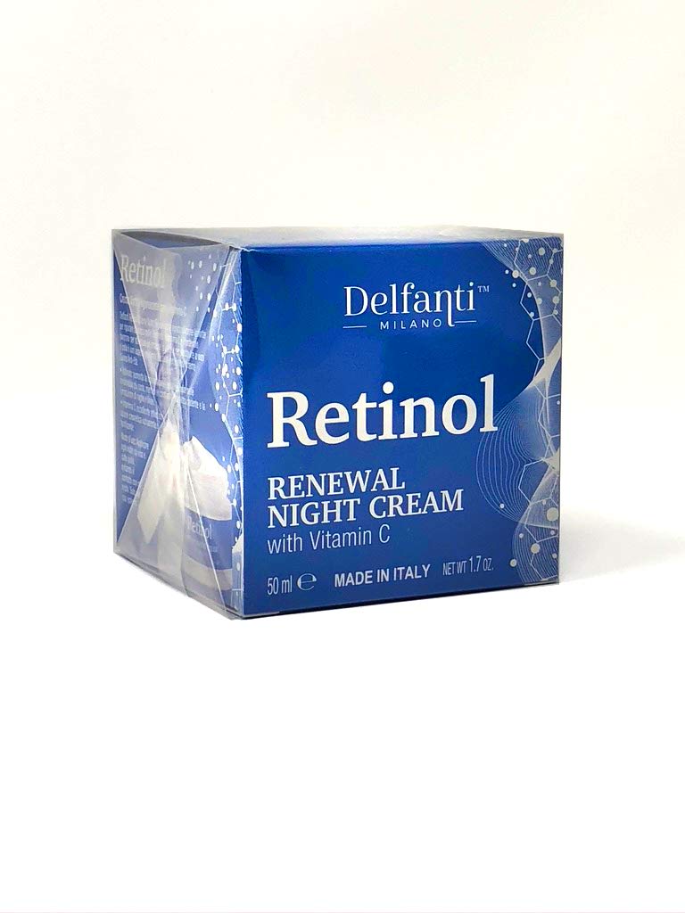 Delfanti Milano • RETINOL RENEWAL Night Face and Neck Cream • Moisturizer with Vitamin C • Made in Italy • 1.7 oz Beauty & Personal Care Delfanti-Milano