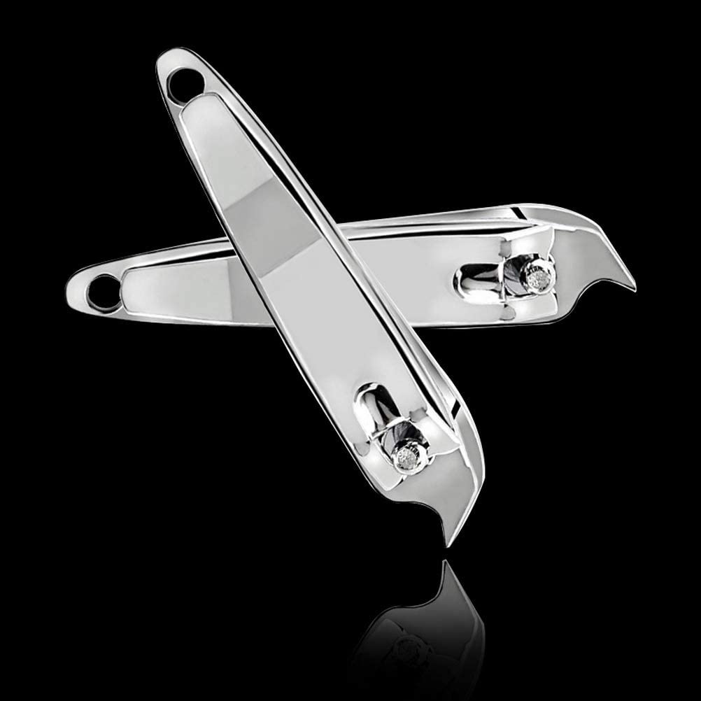 DNHCLL 2 PCS Metal Slanted Edge Nail Cutting Clippers Pedicure Manicure Tool Slanted Tip Cuticle Nail Clipper Cutter Nail Clipper Cutter Pedicure Beauty & Personal Care DNHCLL
