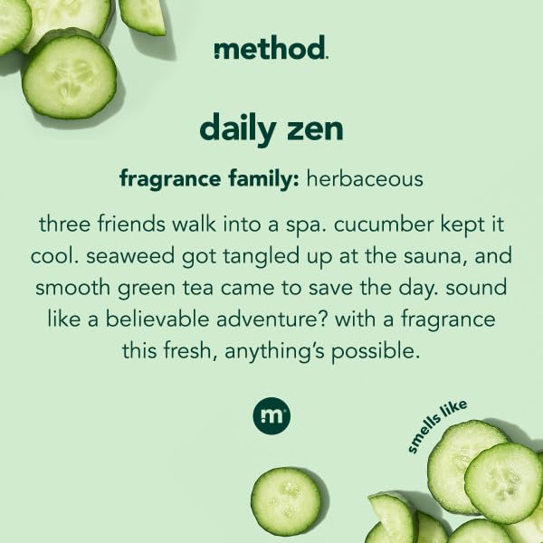 Method Body Wash Variety, 1 Daily Zen, 1 Pure Peace, 18 OZ Each, 1 CT Beauty & Personal Care Method