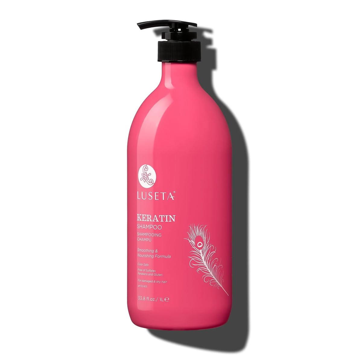 Luseta Keratin Shampoo for Dry and Damaged Hair 33.8 Oz Beauty & Personal Care L LUSETA