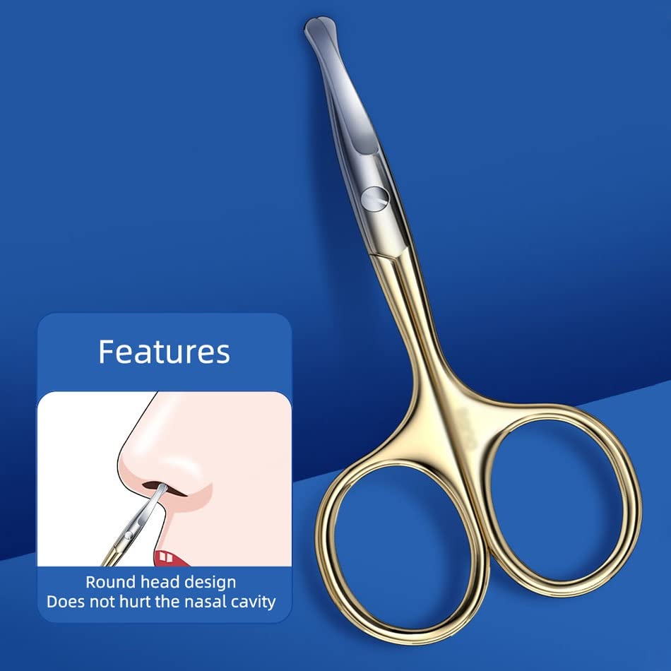 DUYHBAWRS Eyebrow Trimming Tool Oblique Eyebrow Clip Nose Hair Clipping Ear Spoon 3 in 1 Set Stainless Steel Makeup Tools Beauty and Personal Care DUYHBAWRS