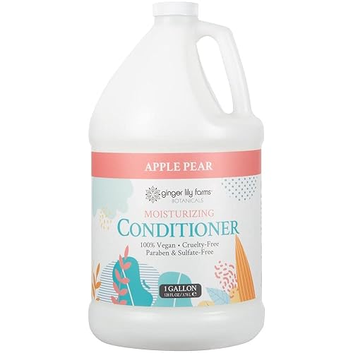 Ginger Lily Farms Botanicals Moisturizing Conditioner for Dry Hair, 100% Vegan & Cruelty-Free, Apple Pear Scent, 1 Gallon Refill (128 fl oz) Beauty & Personal Care Ginger Lily Farms