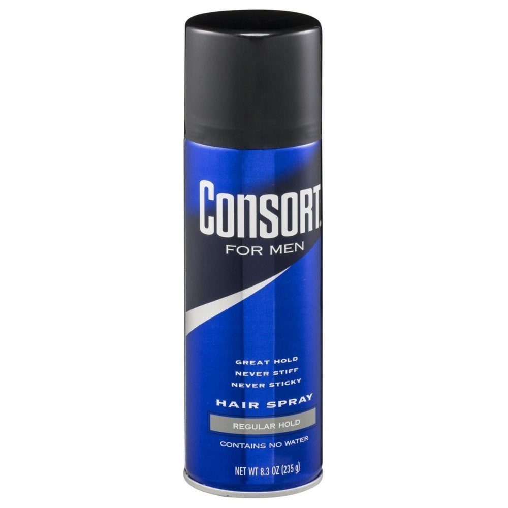 Consort for Men Hair Spray, Regular Hold, 8.3 oz (235 g) each (Pack of 4) Beauty & Personal Care Consort