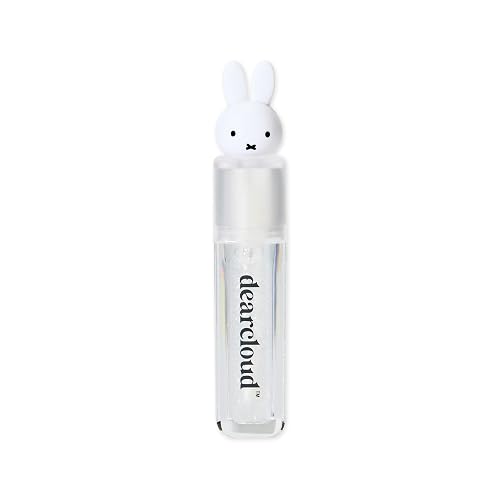 dearcloud Miffy Lip Serum Jelly - Clear Shimmer Lip Gloss for Hydration & Shine (Clear Skies) Beauty & Personal Care dearcloud
