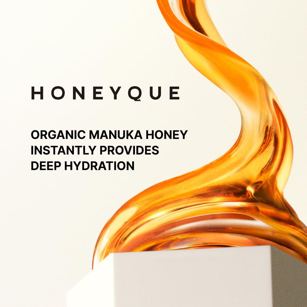 HONEYQUE Night Repair Honey + Protein 2-Way Hair Milk 150mL/5.07 fl. oz | Overnight Leave-In Treatment for Damaged, Frizzy Hair | Manuka Honey Beauty & Personal Care HONEYQUE