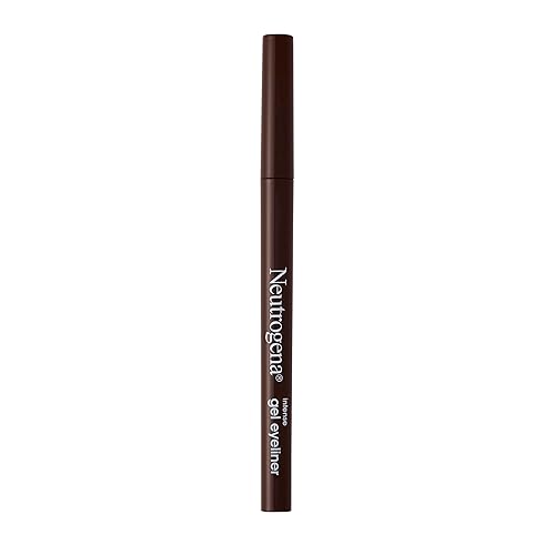Neutrogena Intense Gel Eyeliner, Eye Makeup with Antioxidant Vitamin E, Bold Precision Eyeliner, Smudge- and Water-Resistant, Dark Brown, 0.004 oz Beauty & Personal Care Neutrogena