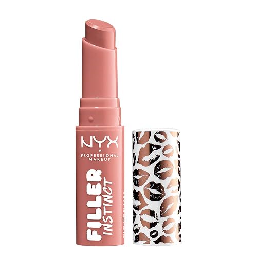 NYX PROFESSIONAL MAKEUP Filler Instinct Plumping Lip Color, Lip Balm - Beach Casual (Nude Pink) Beauty & Personal Care NYX PROFESSIONAL MAKEUP