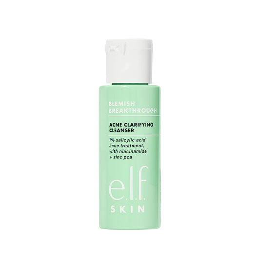 e.l.f. SKIN Blemish Breakthrough Clarifying Cleanser Mini, Gel Cleanser For Removing Makeup, Controlling Oil & Clarifying Pores, 1% Salicylic Acid Beauty & Personal Care e.l.f.