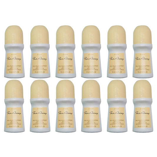 Antiperspirant Deodorants Roll On Far Away by Avon 2.6 Ounces. 12-Pack Beauty and Personal Care AVON