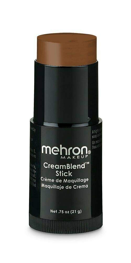 Mehron Makeup CreamBlend Stick - Foundation (.75 ounce) (Light Ebony) Beauty & Personal Care Mehron