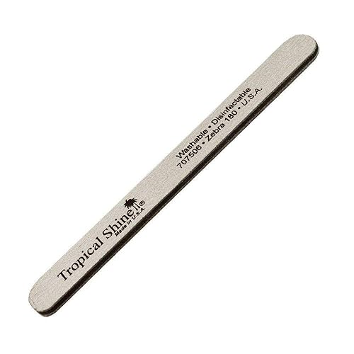 Tropical Shine Zebra Nail File 180/180 Grit (Fifty Pack) Beauty & Personal Care Tropical Shine