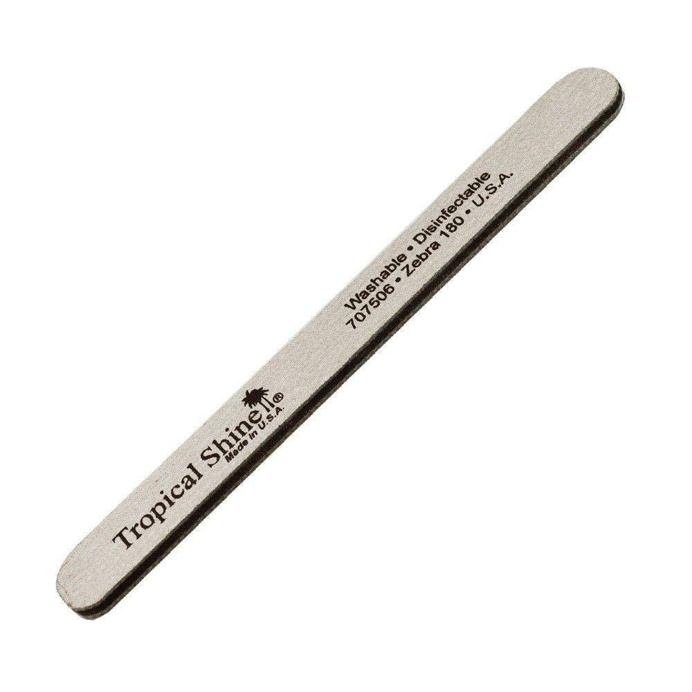 Tropical Shine Zebra Nail File 180/180 Grit (Fifty Pack) Beauty & Personal Care Tropical Shine