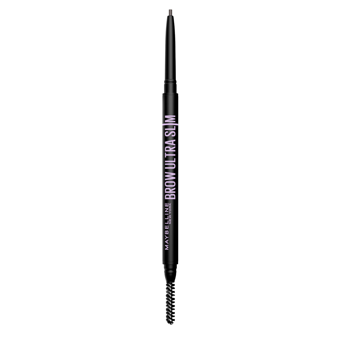 Maybelline Express Brow Ultra Slim Eyebrow Makeup, Brow Pencil with Precision Tip and Spoolie for Defined Eyebrows, Black Brown, 1 Count (Packaging