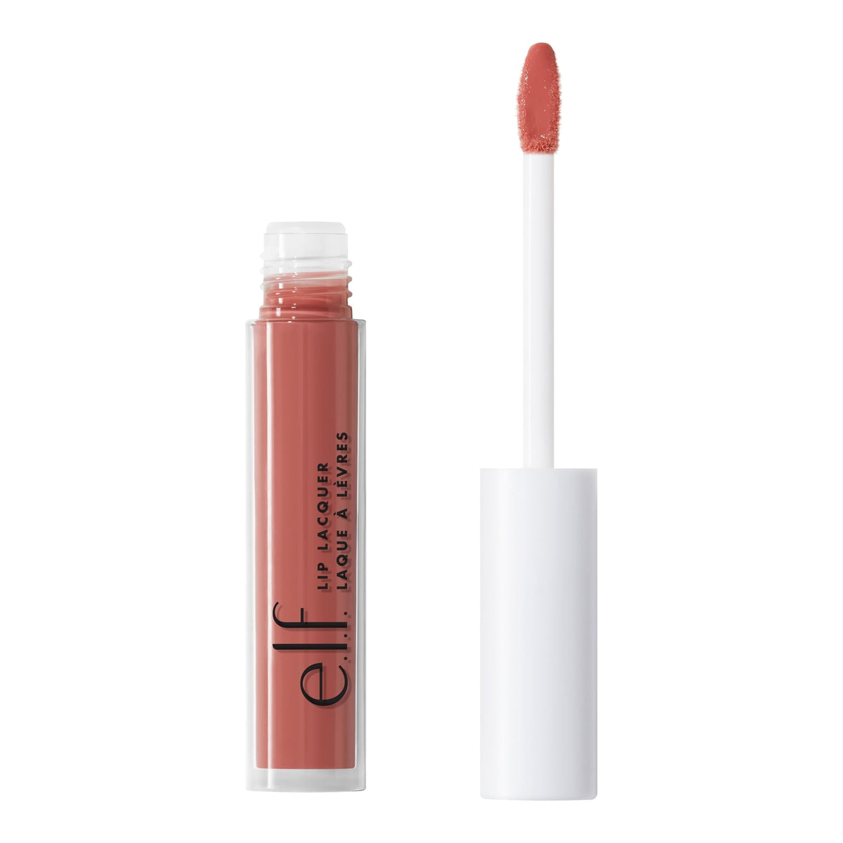 e.l.f. Lip Lacquer, Moisturizing, Shiny, Non-Sticky, Long Lasting, Provides Maximum Color, Glides On, Moody, 0.08 Fl Oz Beauty & Personal Care e.l.f.