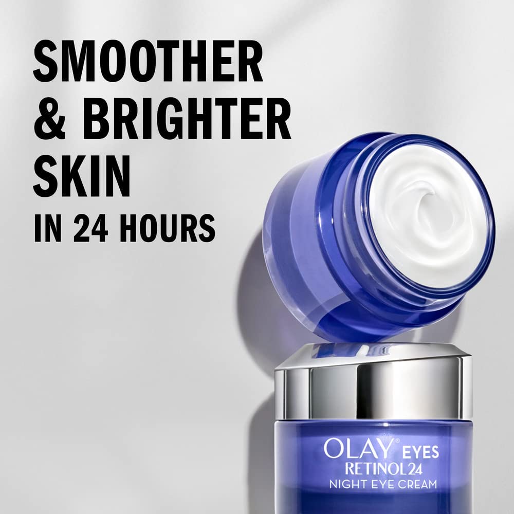 Olay Regenerist Retinol 24 Night Eye Cream, 0.5oz + Whip Face Moisturizer Travel/Trial Size Bundle Beauty & Personal Care Olay