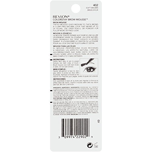 Revlon ColorStay Brow Mousse, Soft Brown Beauty & Personal Care REVLON