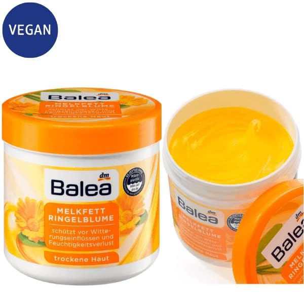 Balea Melkfett milking grease - Calendula Gel-Cream - with Vitamin A - Protects Skin against Environmental Damage/Stress from Cold, Wind, Rain etc Beauty & Personal Care DermiMatch LLC