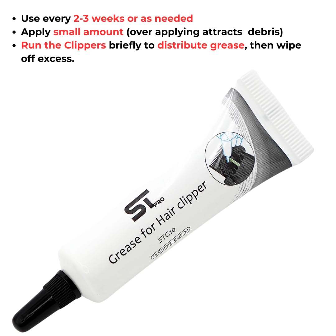Supreme Trimmer Premium Hair Clipper Lubricating Grease STG10 - 10 Grams Premium Lubrication for Peak Performance for Professional Clippers Beauty and Personal Care Supreme Trimmer