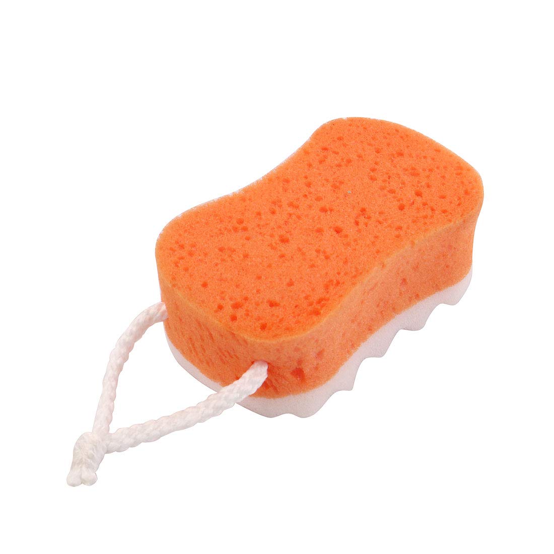 Ruilogod Dorm Bathroom Bath Sponge Body Cleaning Washing Shower Pouf Scrubber Orange (id: 682 13a f60 f5d 3ee Beauty and Personal Care Ruilogod