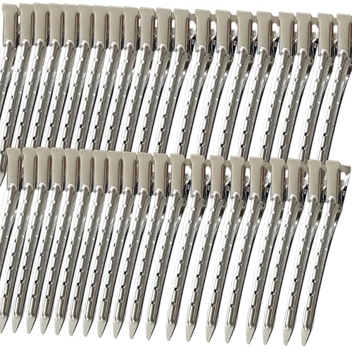 40 PCS 3.5 Inch Duck Billed Clips,Metal Alligator Curl Hair Clips with Holes for Styling, Coloring, Thick Hair Rollers, Salon Use,Alligator Clips Beauty and Personal Care Mythos Default Title