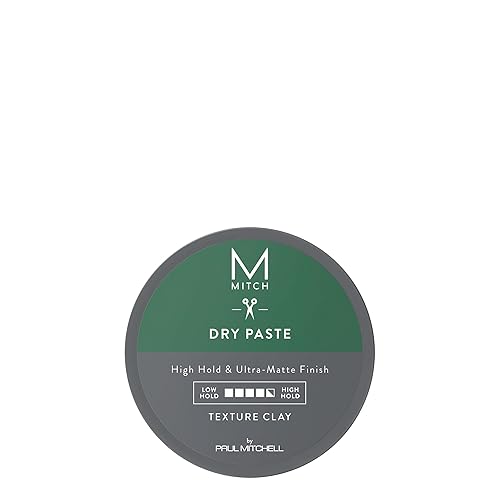 MITCH by Paul Mitchell Dry Paste Texture Clay for Men, High Hold, Ultra-Matte Finish, For All Hair Types, 3 oz Beauty & Personal Care MITCH