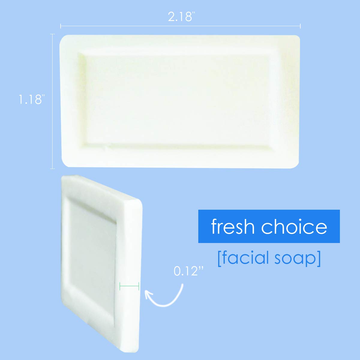Fresh Choice Bulk Hotel Soap, Individually Wrapped Bar Soaps, Mini Trial Size Toiletries, Bath Body Hand Soap for Vacation Rentals and Motel Guest Beauty & Personal Care Fresh Choice
