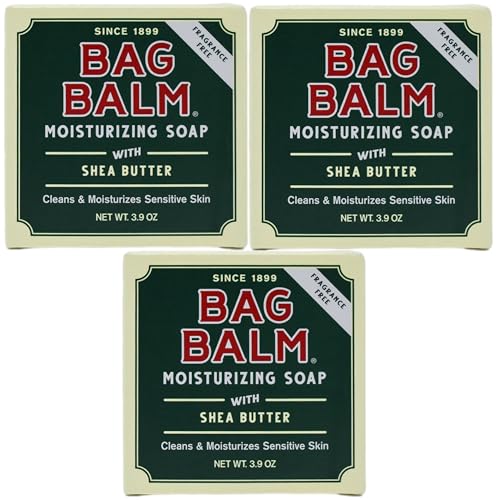 Bag Balm Vermont's Original Shea Butter Bar Soap (3-Pack) Beauty & Personal Care Bag Balm