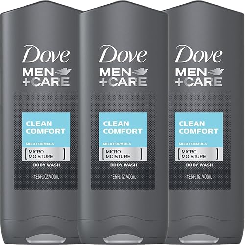 Dove Men + Care Body & Face Wash, Clean Comfort 13.50 Oz (Pack Of 3), 2.16 Lb Beauty & Personal Care DOVE MEN + CARE