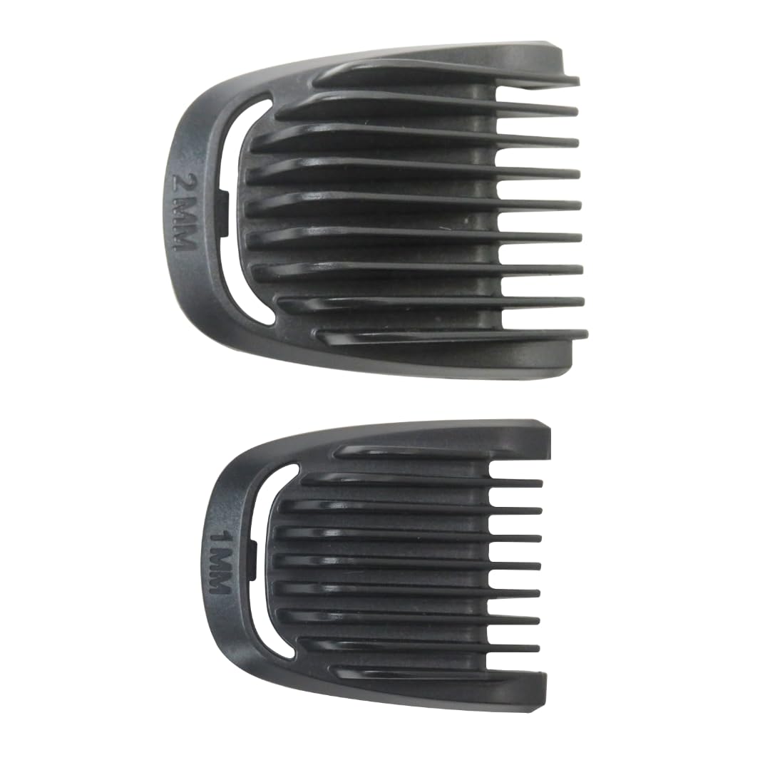 XSPANDER New 2 Pieces Set(1mm/2mm) Beard Hair Guide Guard Comb Fit for Phi lips norelc BT5511, MG3750, MG3760, MG5700, MG5750, MG5760, MG7750, MG7770 Beauty and Personal Care XSPANDER