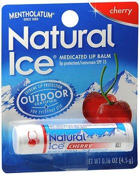 Natural Ice Medicated Lip Protectant SPF 15, Cherry, 2-Pack Beauty and Personal Care Natural Ice