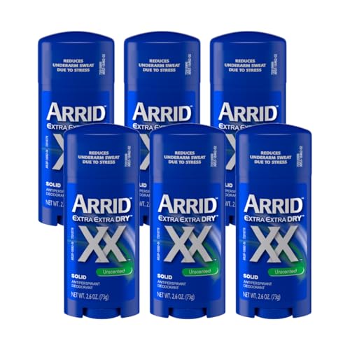 Arrid XX Antiperspirant/Deodorant Solid, Unscented, 2.6-Ounce Sticks (Pack of 6) Beauty and Personal Care Arrid